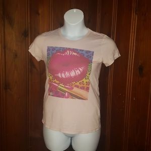Lisa Frank lipstick tee
